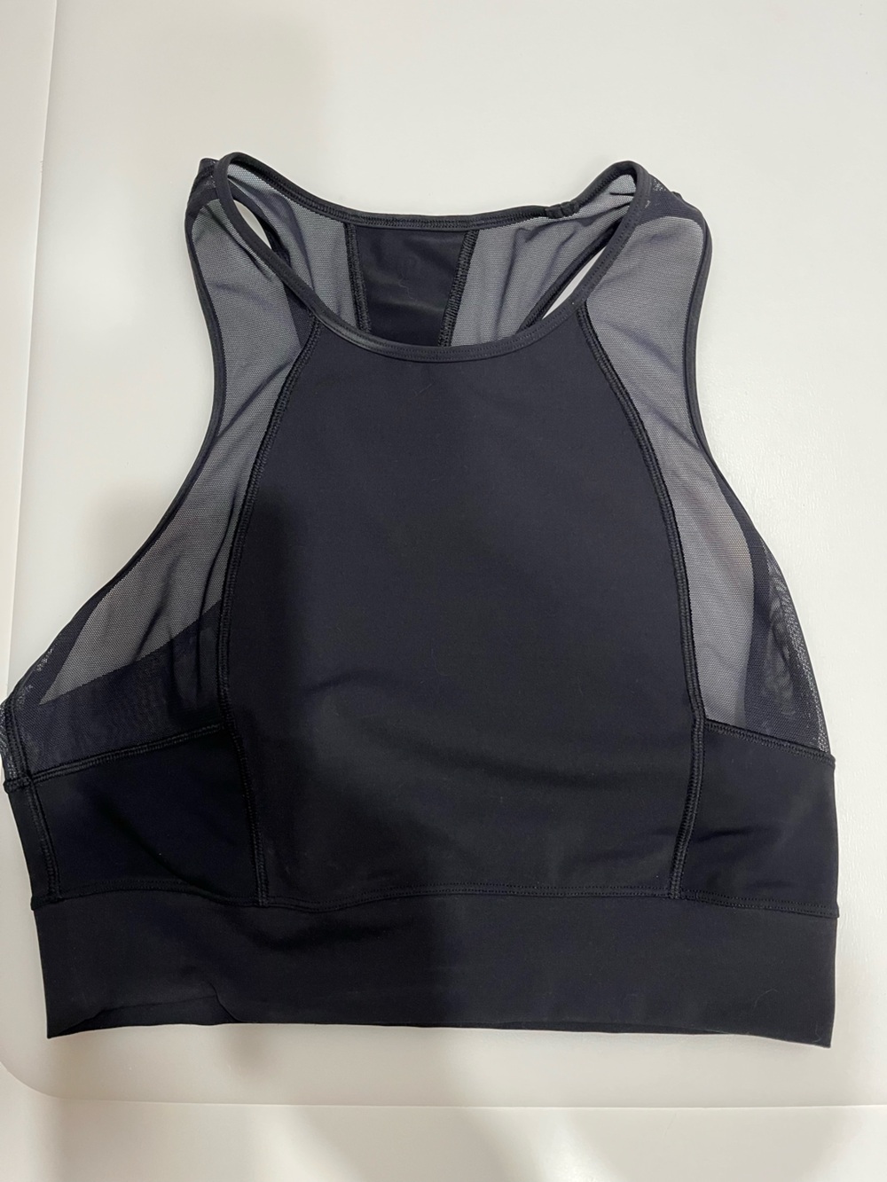 LULULEMON Women's High-Neck Mesh Panel Top - Black